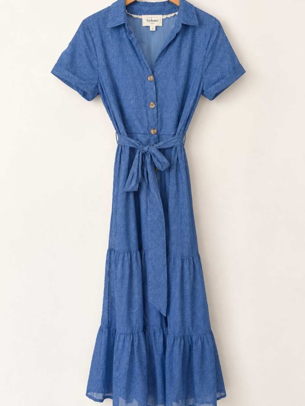 LOFT Floral Maxi Dress | Blue Floral | Size XS